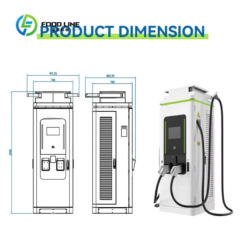 Customized 50kW Portable DC EV Charging Station CCS1/CCS2/GB/T Mobile EV Charger for Off-Grid Electric Vehicle Charging