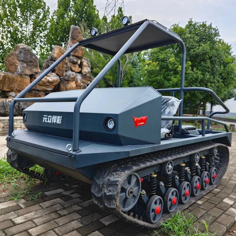 Remote Control tank All Terrain Electric Atv Rubber Tracked Dump Vehicle Snow Fast off Road 4 Seater for Field Transportation