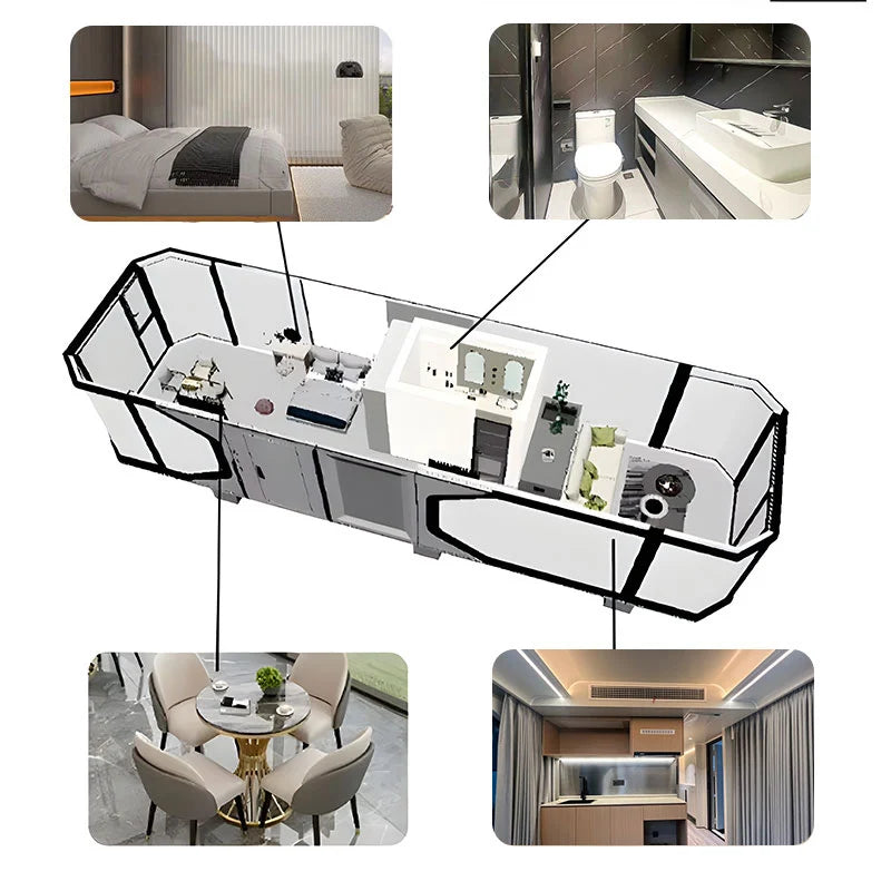 Capsule Home Good Quality Prefab Homes Space Capsule House Factory Price Luxury Modern Outdoor Garden Houses Wind Resistance