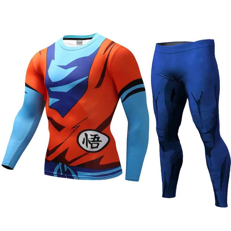 Goku 3D Printed Pattern Compression Tights Pants Men Sweat pants Skinny Legging Trousers Male Vegeta Costume Long pants