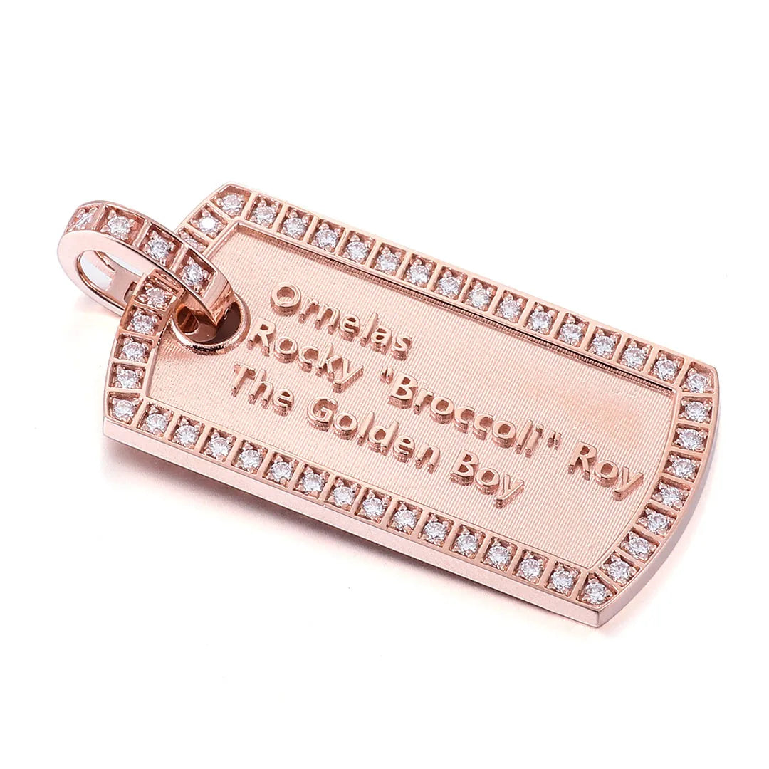 Provence Square Pendant for Men Moissanite Hip Hop Pendants for Women 10K Rock Drop Pendant Miami Rapper Pendant for Man