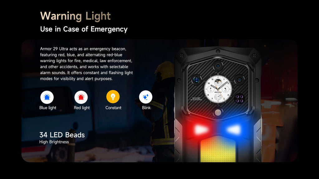 Ulefone Armor 29 Ultra 5G AI Rugged Phone Dual Screen Dimensity 9300+21200mAh 120Hz 1TB ROM 64MP, NFC, Android 15 Smartphone