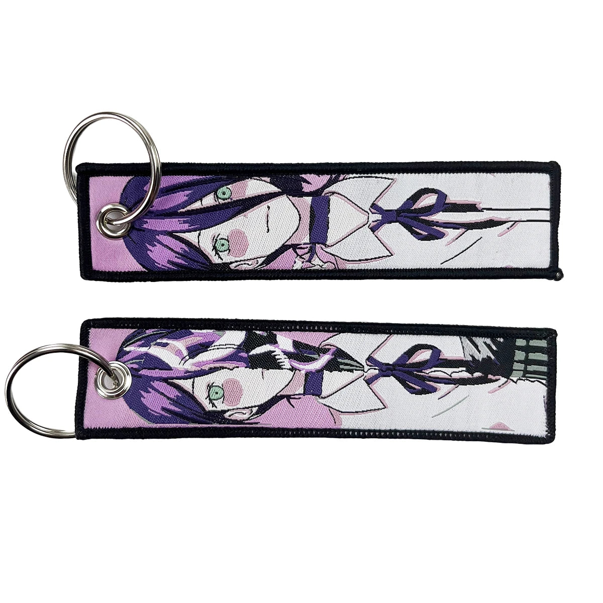 Anime embroidery Key Jet Tag Key chain Cartoon Keychains Key Ring Holder Pendant Gift Wholesale keychain accessories Key