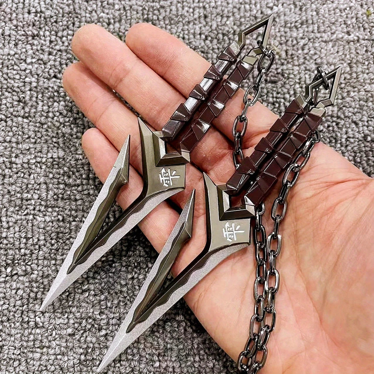 6/8.6inch Valorant Ninja Star Katana Metal Sword Kunai Anime Cosplay Prop Real Size Japanese Katana Original Samurai Sabre Toy