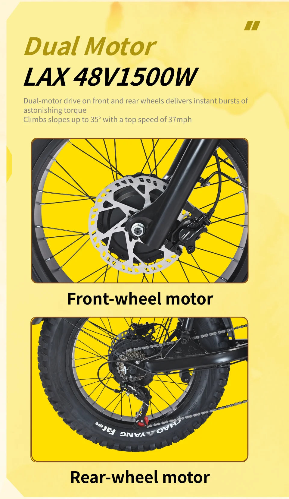 2025 AKEZ All-Terrain Off-Road E-Bike - 3000W Super Dual Motor, 48V 26Ah Battery, 20'' Fat Tires & Full Suspension, Fast Electri