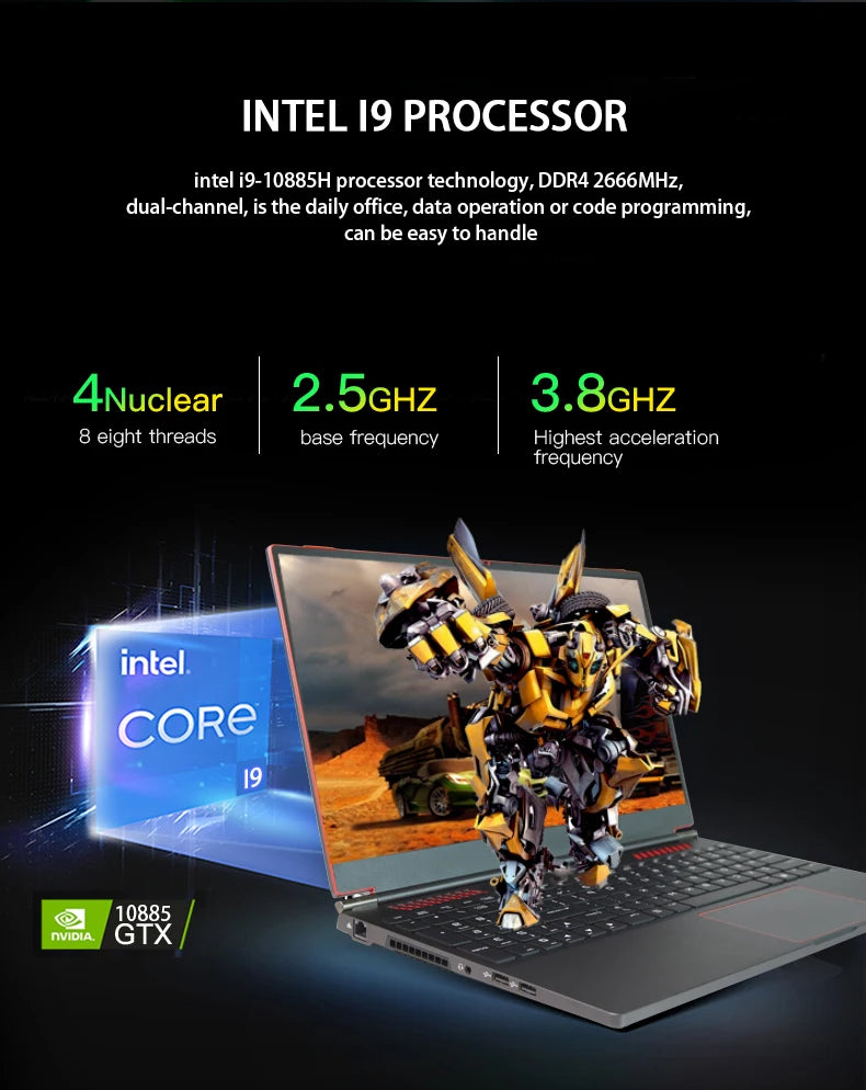 Gaming Laptop Rtx4060/4070/4080/4090 GTX1650 I7 I9 RAM 16 32 64 gb