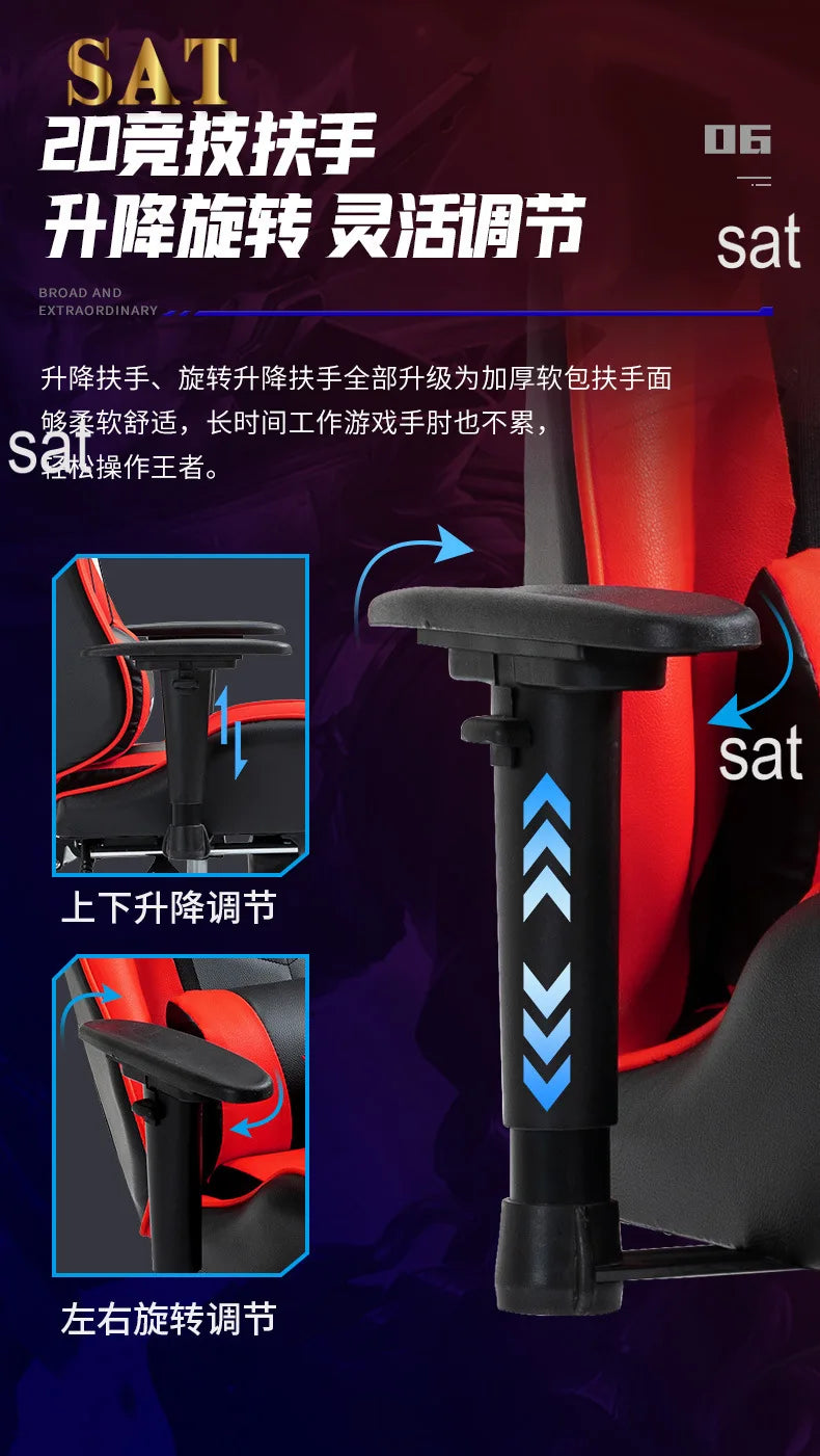 Rgb Leather Ergonomic Computer Chair Office Anji Gamer Pc Racing Game Scorpion Wholesale Gaming Chair Fabric and Table Chairs