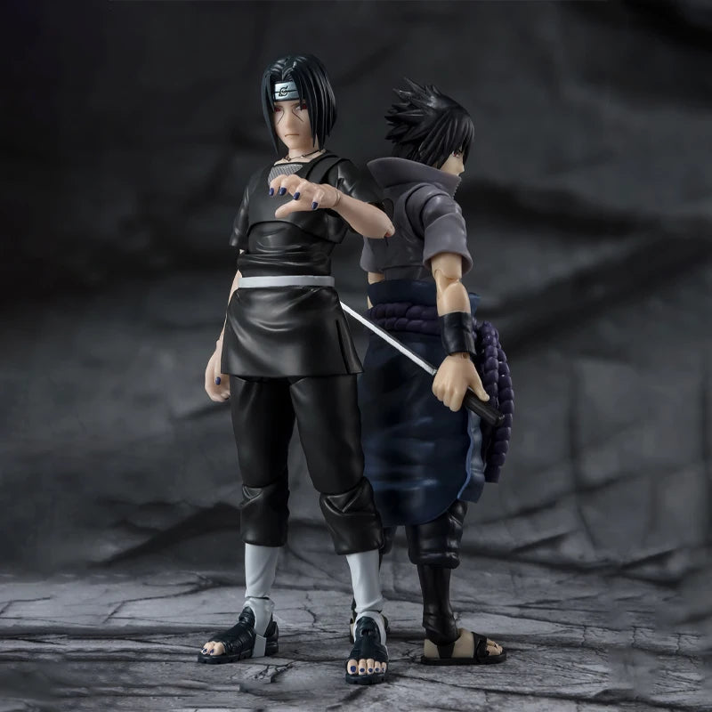 Bandai Original Genuine Figure Naruto Model Kit SHF Uchiha Itachi NarutoP99 Collection Action Figure Model for Kids Toys Gifts