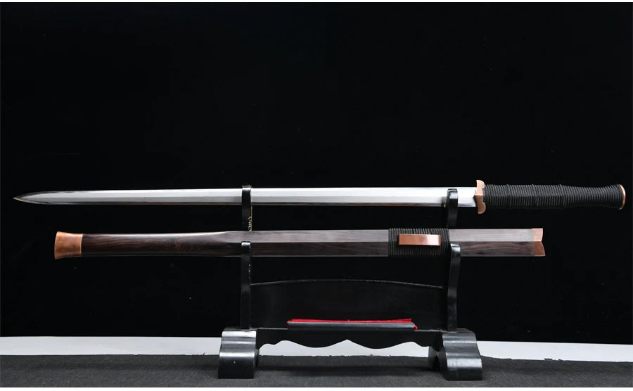 Premium Chinese Han Swords Folded With T10 Steel Kobuse Clay Tempered Real Hamon Blade Sharp Ready for Battle Weapon Katanas