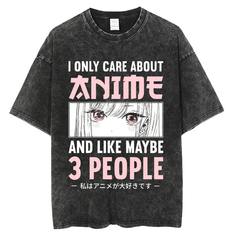 2025 My Dress Up Darling Harajuku T Shirt Men Hip Hop Vintage Washed Anime Oversized Streetwear 100% Cotton