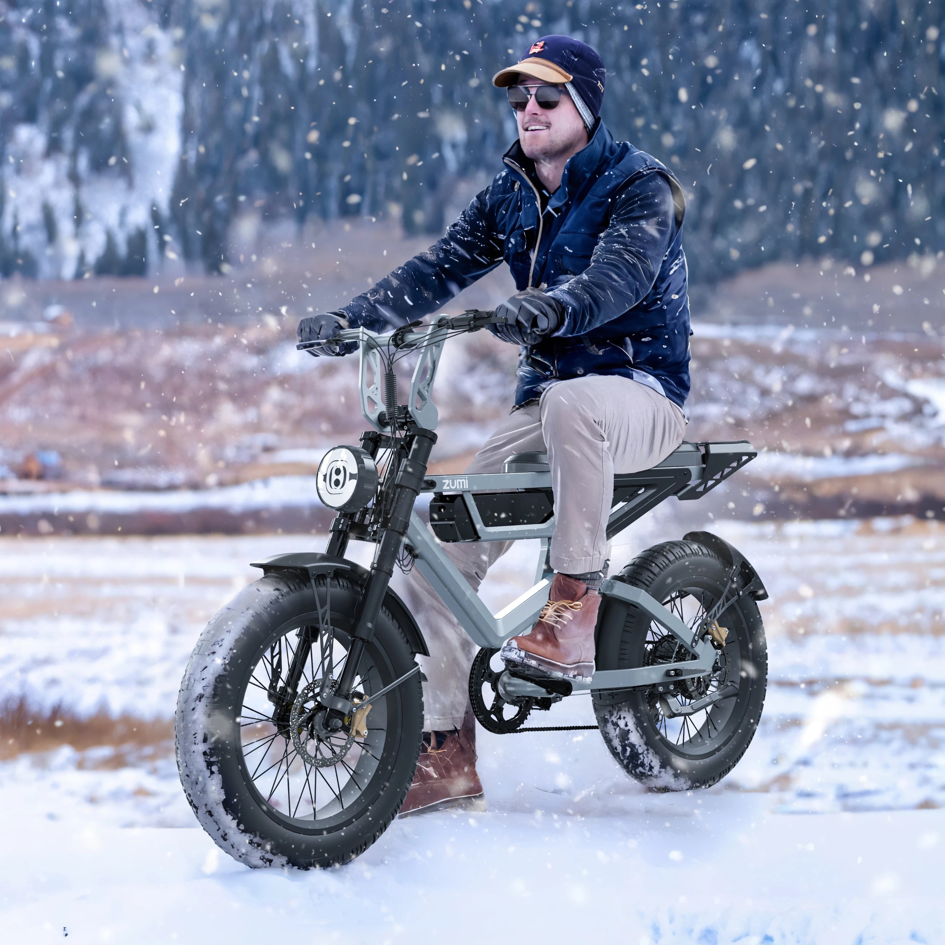 SXLL Custom Logo 20-Inch Fat Tire Electric Bike 1000W Stock Scrambler Moped with Air Shock 48v Lithium Battery for Urban Commuti