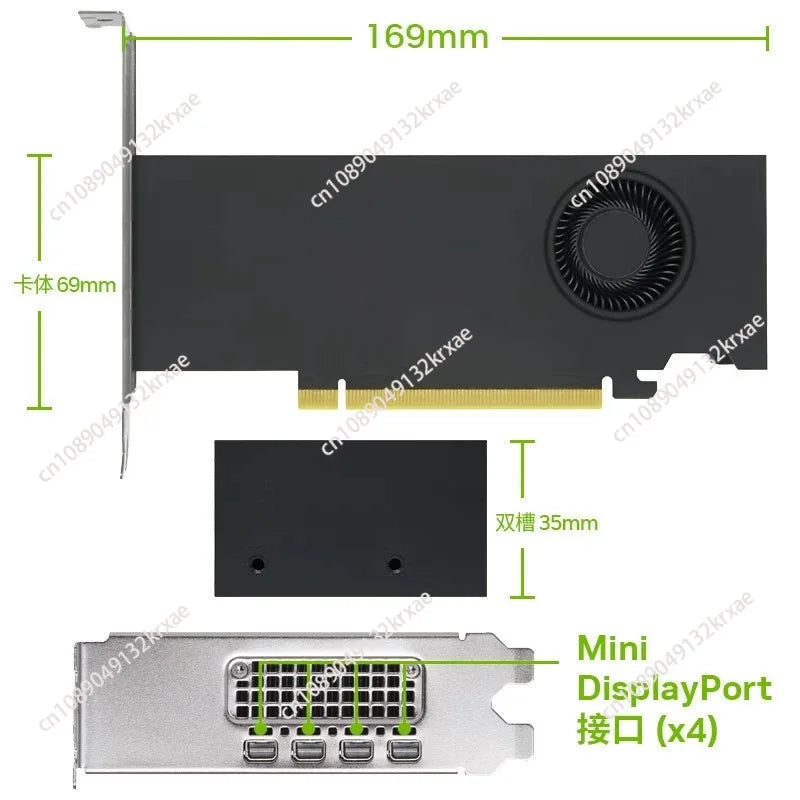 48GB RTX A6000,  High-tech workstation graphics card   4 DP high-performance graphics card