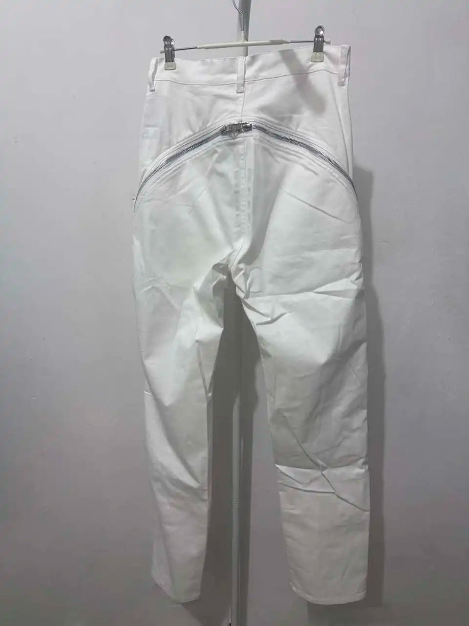 HKSH Men New RO High Street Double Line Zipper Cotton Jeans Casual Long Denim Flare Pants Personalized Streetwear Fashion HK3908