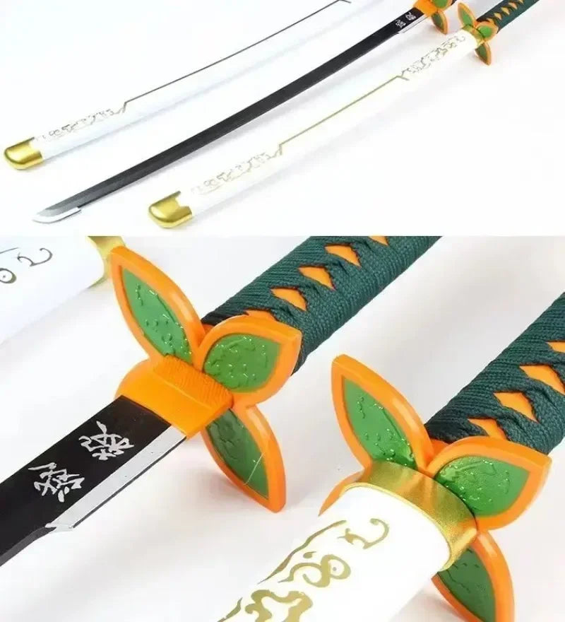 40inch Bamboo Katana Anime Cosplay Costume Prop Large Safe Ninja Knife Blade Real Size Japanese Original Samurai Sword Toy Gift