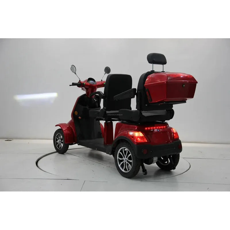 4 Wheel Mobility Scooter Double Seat Electric Scooter For The Elderly 1000W Scooter Heavy Duty
