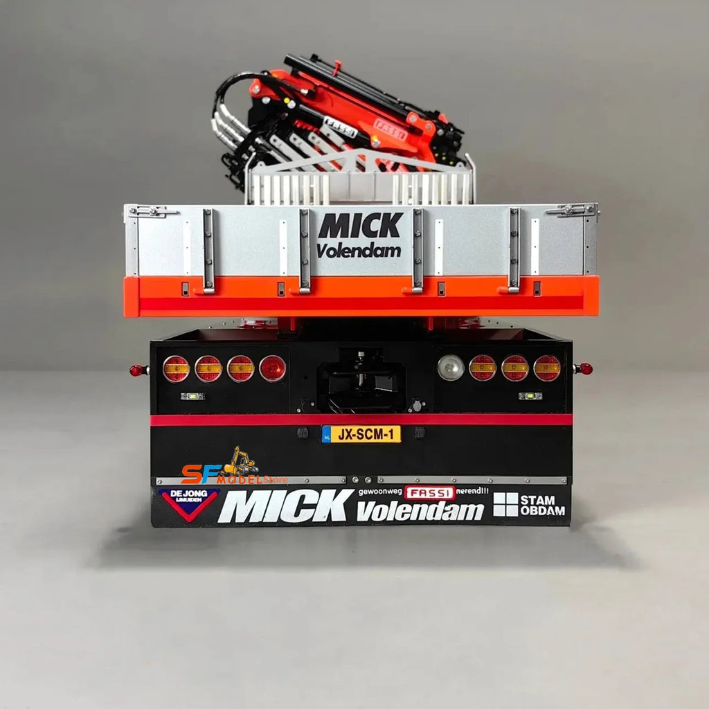 F1650 RC Crane R650 RC Truck 10x10 1/14 Metal Hydraulic Crane Truck Model Advanced Engineering Machinery RC Car Toy