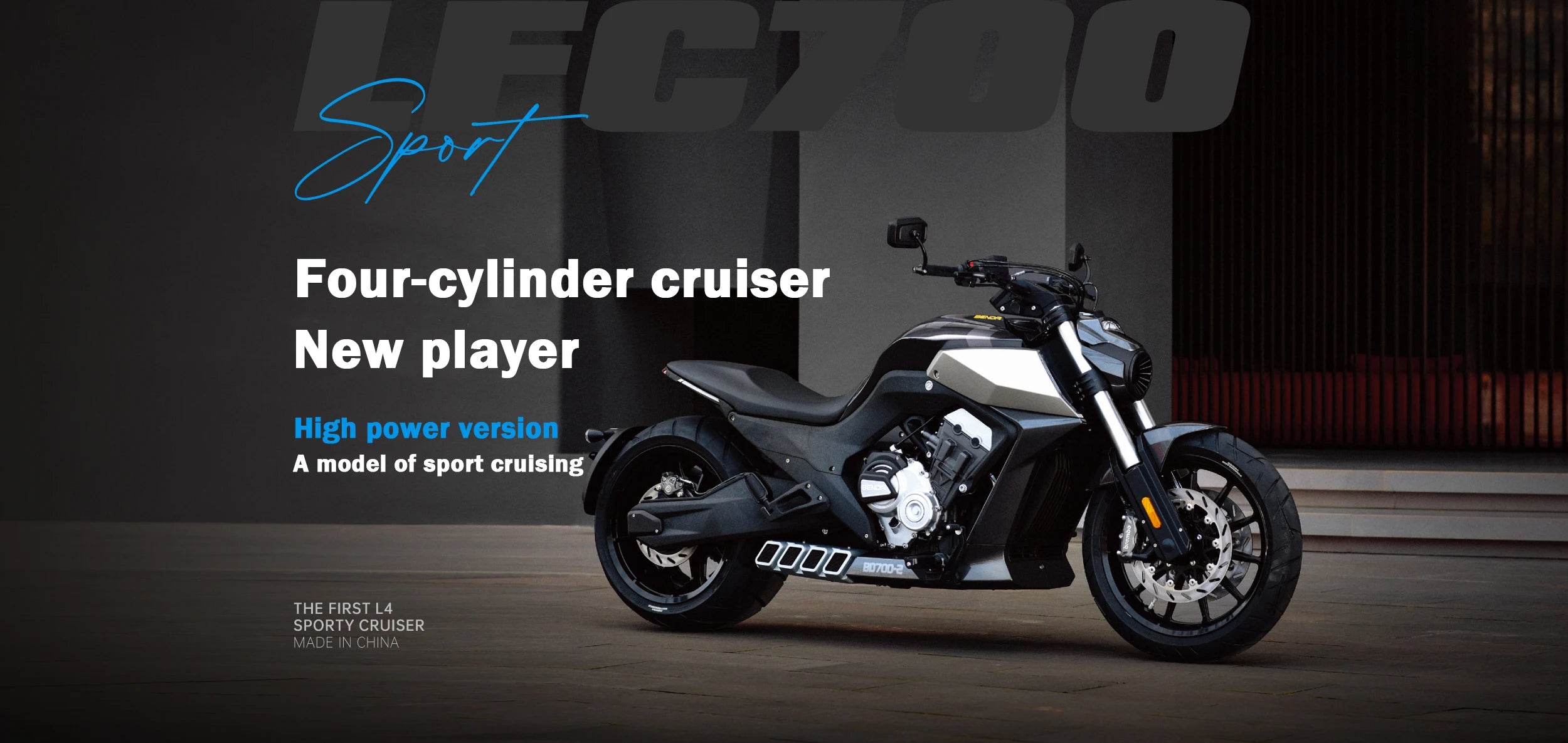 Retro innovative Fashionable Motorcycle cruise motorcycle Elegance speed Fuel-efficient Qianjiang 700cc
