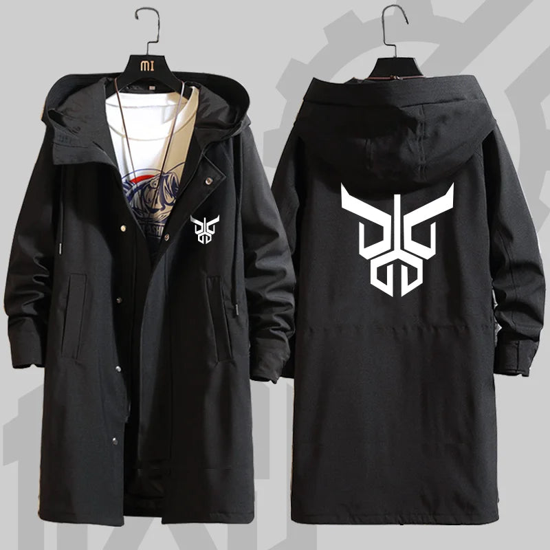 Anime Kamen Rider Printed Zipper Trench Long Coat Jacket Hooded Hoodies Cosplay Men Women Customized Cloaks