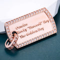Provence Square Pendant for Men Moissanite Hip Hop Pendants for Women 10K Rock Drop Pendant Miami Rapper Pendant for Man
