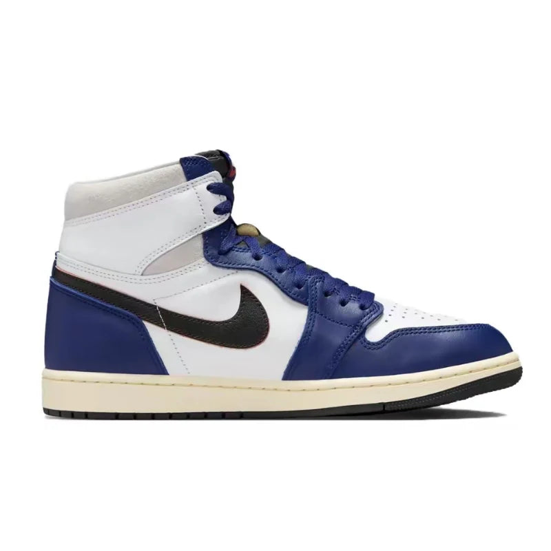 Nike Jordan Air Jordan 1 Durable Breathable Lightweight Mid-Top Premium Versatile Casual Basketball Shoes Men's DZ5485-100