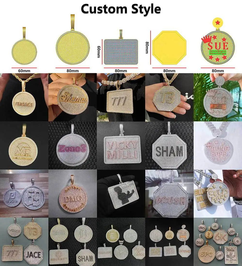 3D Pendant with Custom Design - Unique Personalized Necklace for Men and Women, Multiple Shapes and Symbol, Anniversary Gift