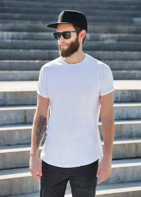 Men's T-shirt Cotton heavy cross print T-shirt Harajuku y2k casual O-neck short sleeve unisex