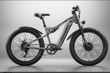 Shengmilo S600 Electric Bicycle 2000W dual motor 48V 35AH Dual batteries electric bike 50km/h 26 Inch tire off road Beach E-bike