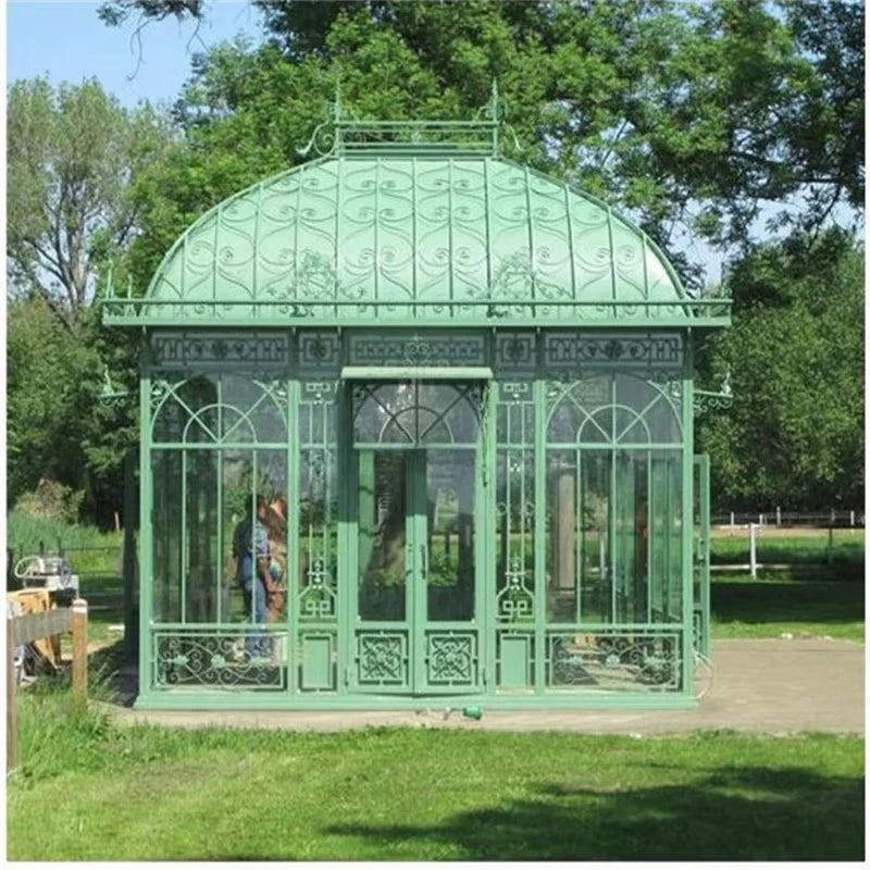 Garden Shade Room Environmentally Friendly Powder Coated Metal Sunroom Easy to Assemble with Steel Frame