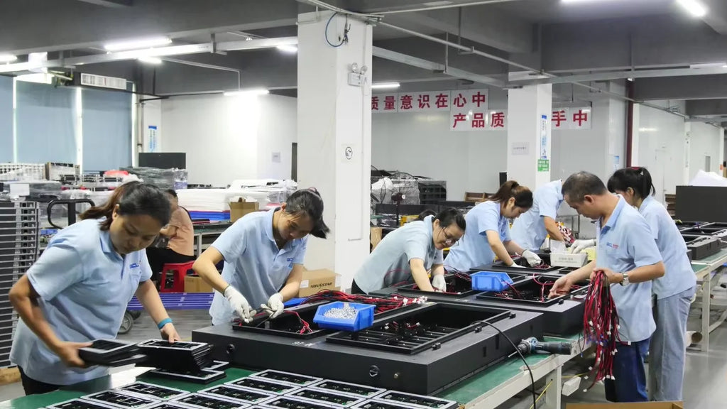 US 110V P10/P5/P6 Light Emitting Diode Display Panel Signage Restaurant Store IP65 Shopping Center Programmable Mobile