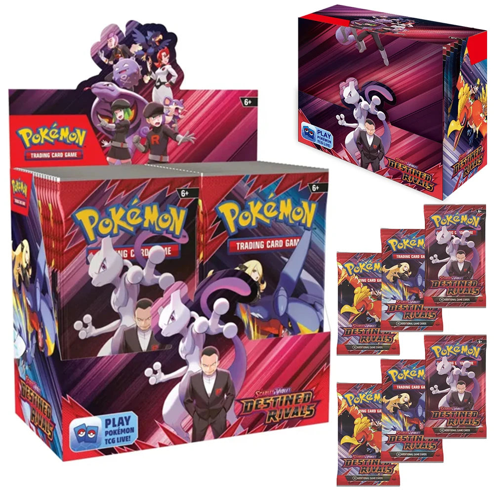360Pcs Pokemon Card Destined Rivals Prismatic Evolutions Scarlet Violet 151 PALDEAN English Booster Battle Transaction Card