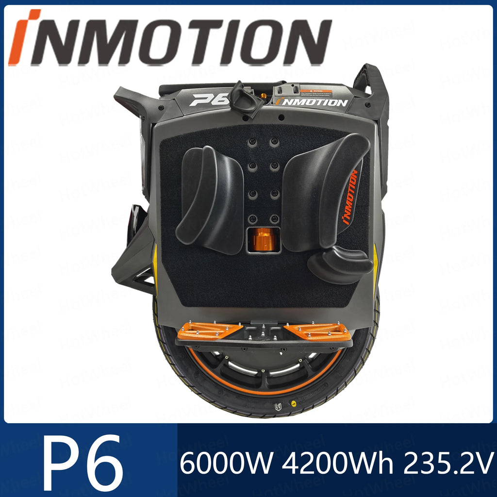 INMOTION P6 4200Wh 235.2V Battery 6000W Motor Electric Unicycle IPX6 Waterproof 150km/h Speed 150km Range 20inch 80/90-14 Tire