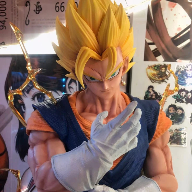 82cm New Dragon Ball Anime Figure Vegetto Peripheral Resin Model Collect Statue Desktop Decoration Ornaments Birthday Gifts Toys