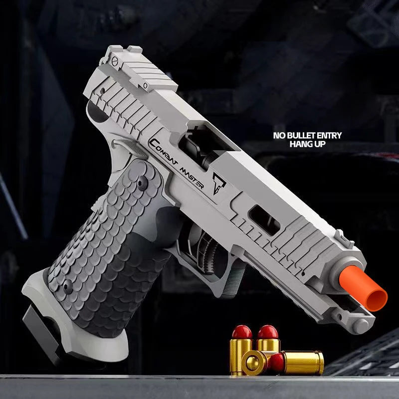 Shell Ejecting Toy Gun Airsoft Pistol Soft Bullet USP Weapon Children Armas Continuous Shoot Outdoor Game Toys for Boys Kid Gift