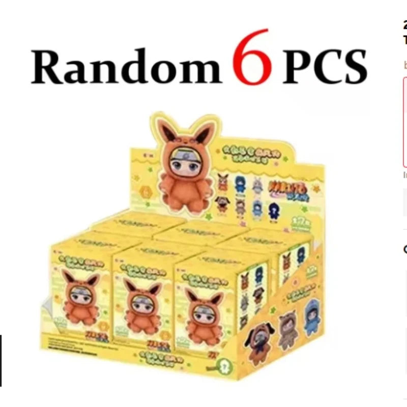 Bandai Naruto TOPTOY Cartoon backpack pendant anime peripheral gift box Naruto Blind box gift Naruto Shipship Party series