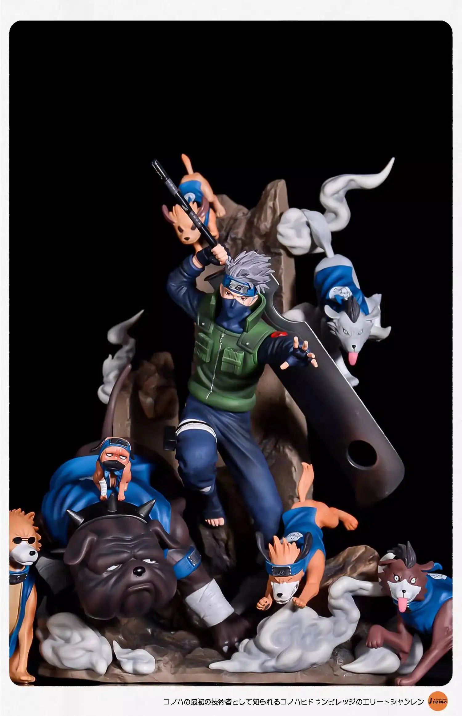 Naruto Shippuden Anime Figures Hatake Kakashi GK Oversize Model 36cm Action Figure Statue PVC Figurine Figma Collectible Toys