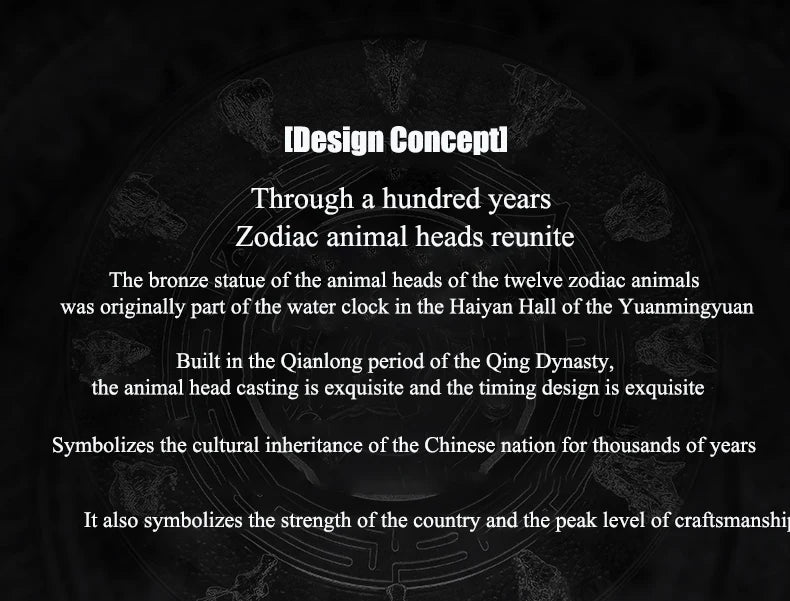 Haofa Center Tourbillon Watch 3D Chinese zodiac Animal Sculpture Manual Tourbillon Sapphire Waterproof Limited Watches Men 2000