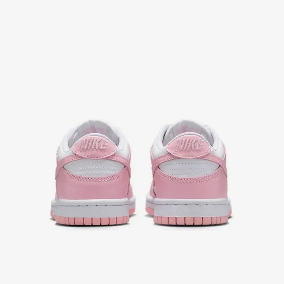 Nike (Nike) Youth Women's Shoes Dunk Low (Gs) Pink and White Daily Commuting Fashion Versatile Casual Sports Sneakers Fb9109-125