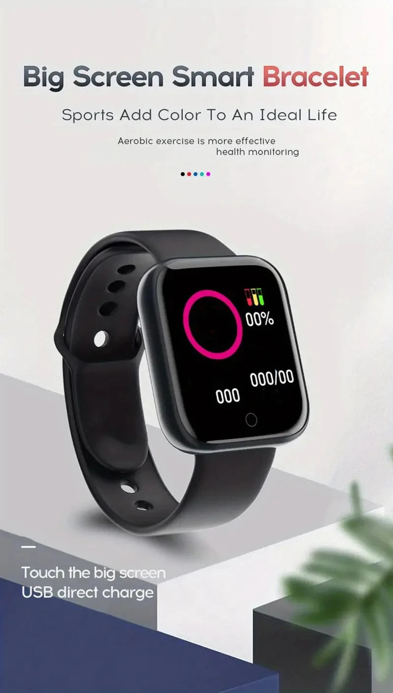 Men Smart Watches Color Screen Bluetooth Woman Fitness Sport Bracelet Health Sleep Monitor Electronic Clock Smartwatch Alarm Y68