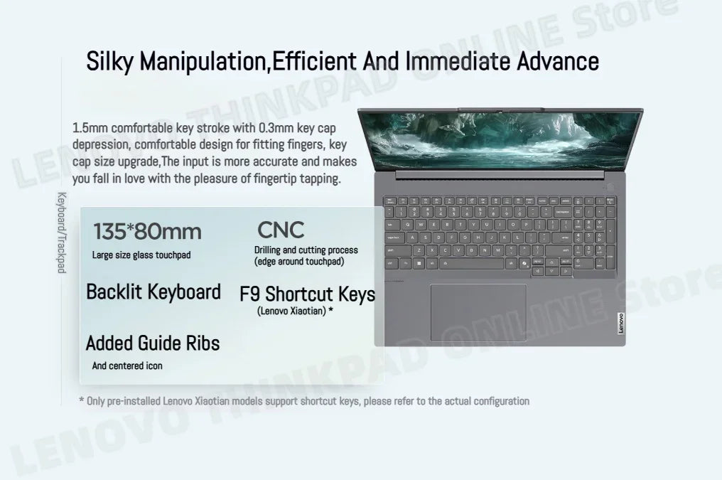 Lenovo ThinkBook 16+ Laptop U5 225H/U7 255H/U9 285H 32G+1TB 16'' 3.2K 165Hz
