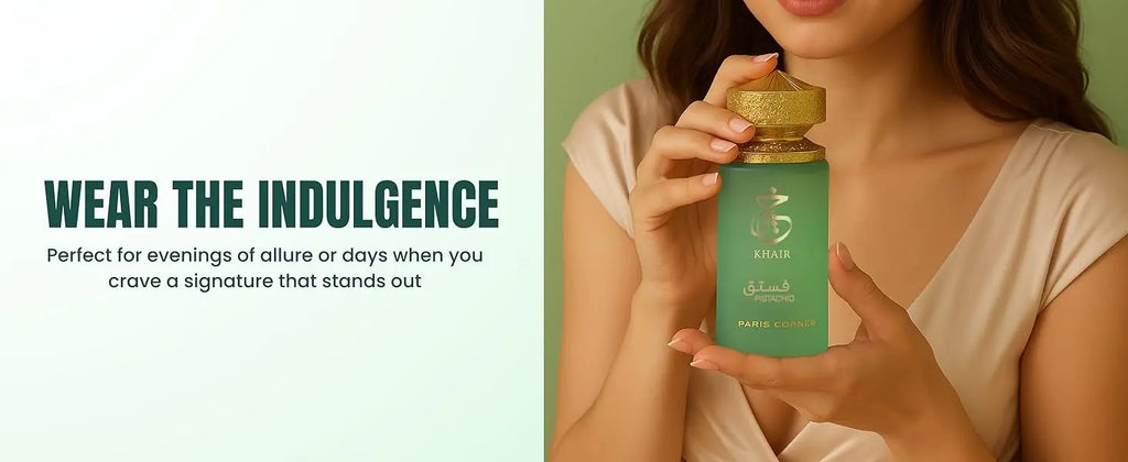 Paris Corner Pistachio Khair Unisex Perfume 3.4 Fl Oz Edp for Men and Women Long Lasting Fragrance Natural Perfume Cologne