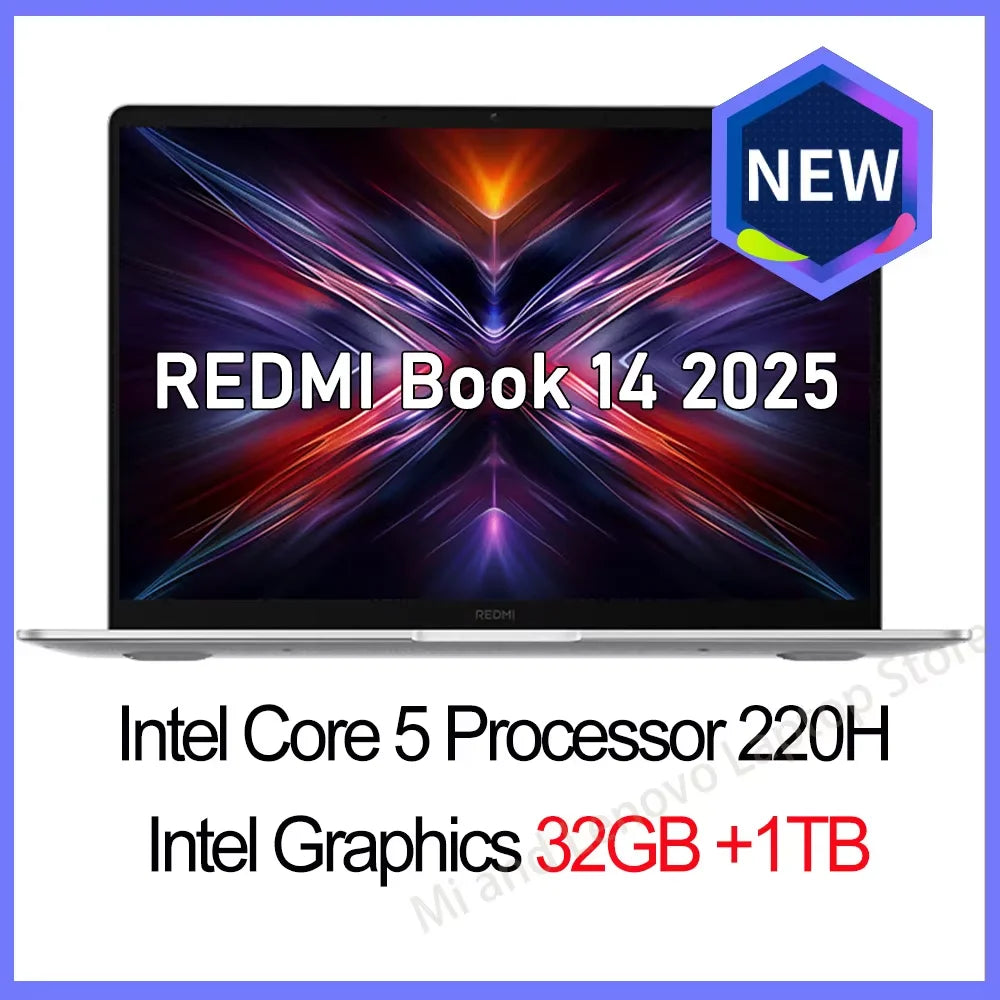 【World Premiere】REDMI Book 14 2025 NEW C5-220H 16G/32G+512GB/1TB 2.8K 120Hz Screen
