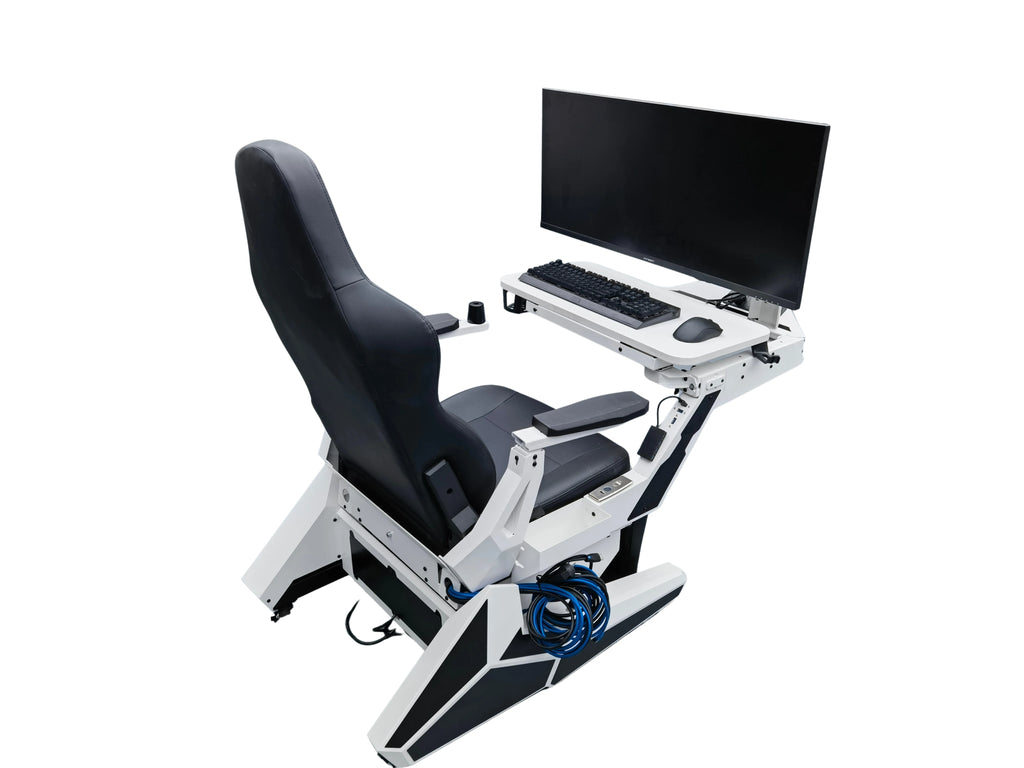 Cheap Comfortable Recline Computer Cockpit Zero Gravity Chair Ergonomic Chair Workstation for 1-2 Monitors