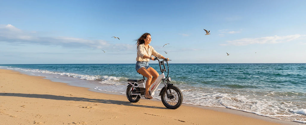 H7 Ultra 4000W Long Range Electric Bike for Adults, Solar Charge Supported Fat Tire E-Bike with Portable Power Output, Al