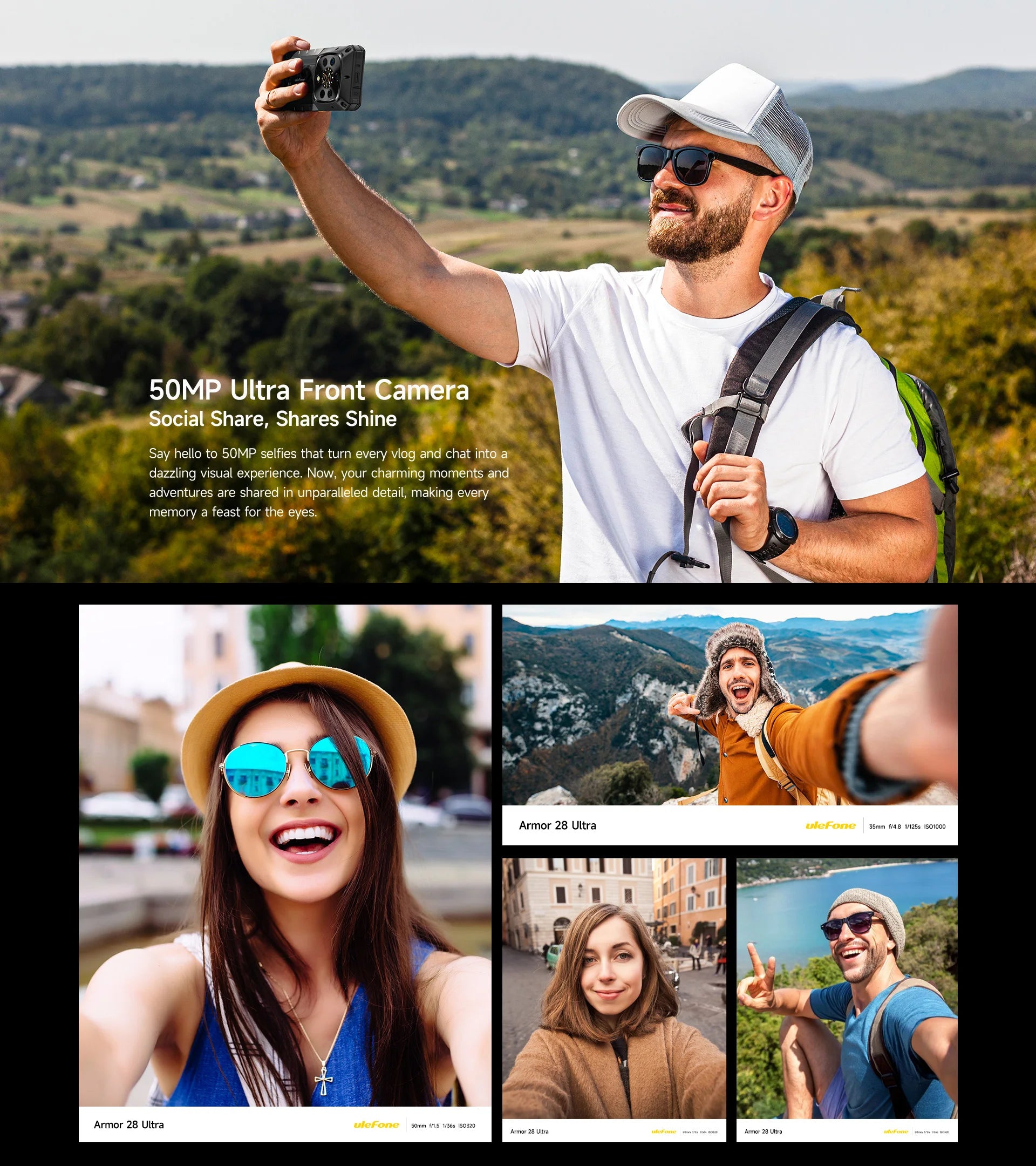 Ulefone Armor 28 Ultra 5G AI Thermal Imaging Rugged Phone 1TB ROM 32GB RAM Dimensity 9300+ Android AMOLED 6.67" Smartphone