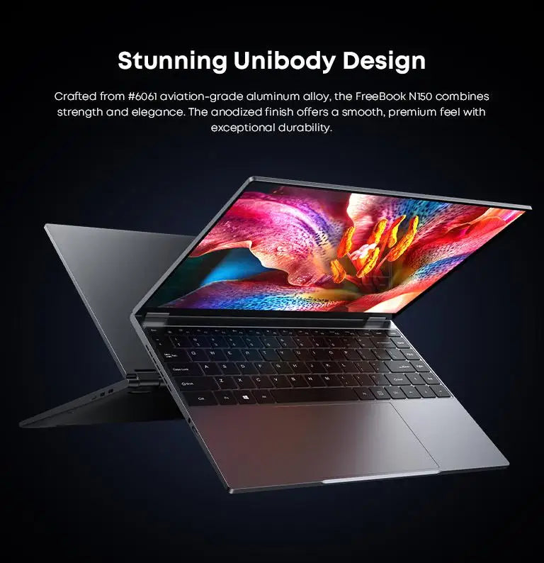 CHUWI FreeBook 2-in-1 Laptop IntelN150 13.4'' Touch 2.5K Screen 16GB LPDDR5 RAM 512GB SSD WiFi6 BT5.2 Convenient Office Notebook