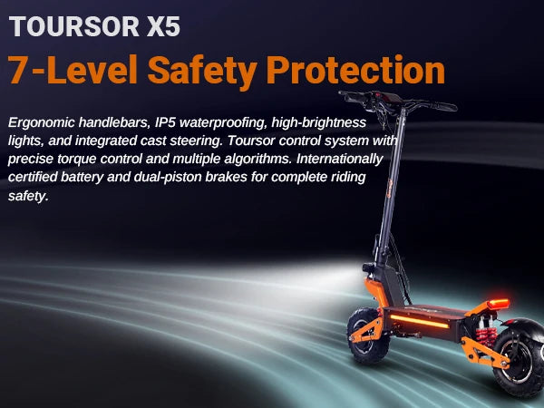 11-Inch Off-Road Tires Foldable Dual Suspension 6000W 60V Motor 38AH High Speed 85km/H IP55 Waterproof Electric Scooter for
