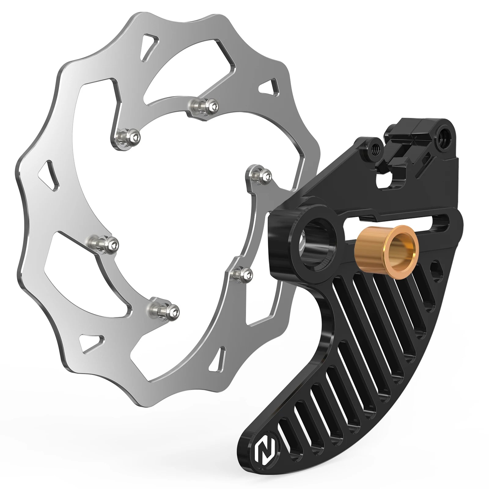 NICECNC For STARK VARG MX/EX Electric Dirt Bike 2024 2025 240mm Flame Oversize Rear Brake Disc Rotor & Rear Brake Disc Guard