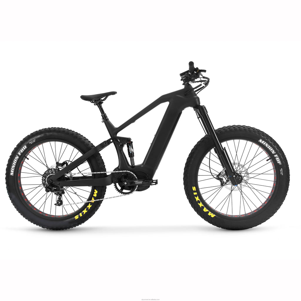 ATV&UTV17.5Ah Battery Full Suspension MTB Carbon Bike 26 Inch 1000W E-bike Bafang M620 750W 1000W Mid Drive Electric Mountain Bi