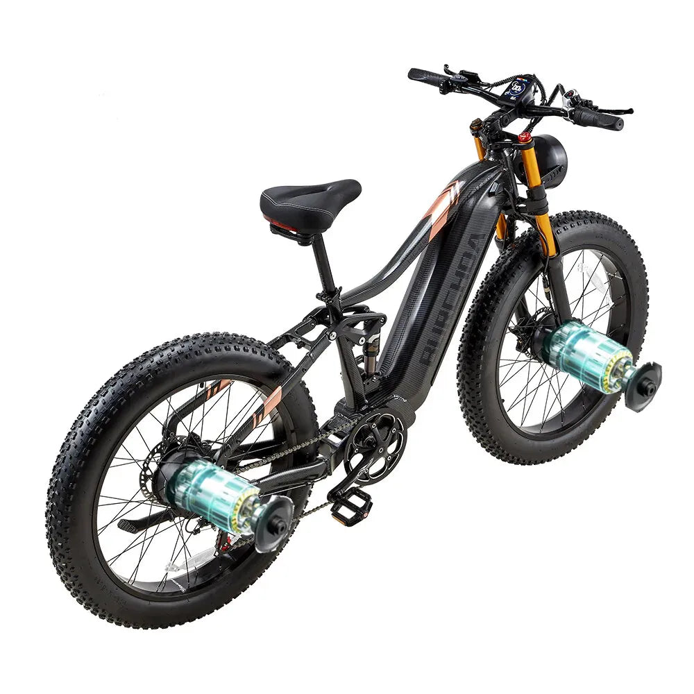 26" Electric Bike 2000W E-Bike For Adults Dual Motor Bicycle  32mph Fat Tyre