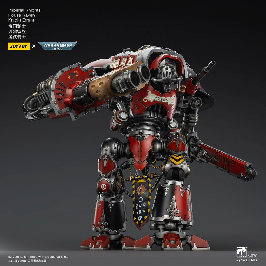 JOYTOY Warhammer 40K 1/18 Imperial Knights House Raven Knight Errant House Terryn Paladin Anime Figures Toys Mech Model
